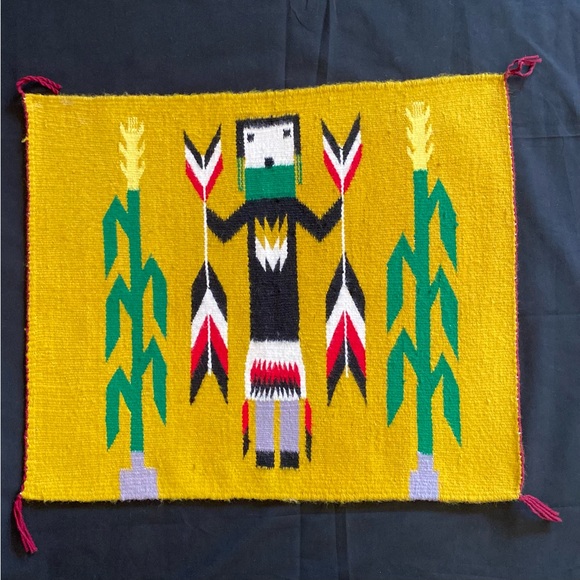 Other - Navajo Yei Woven Vintage Wall Hanging Rug